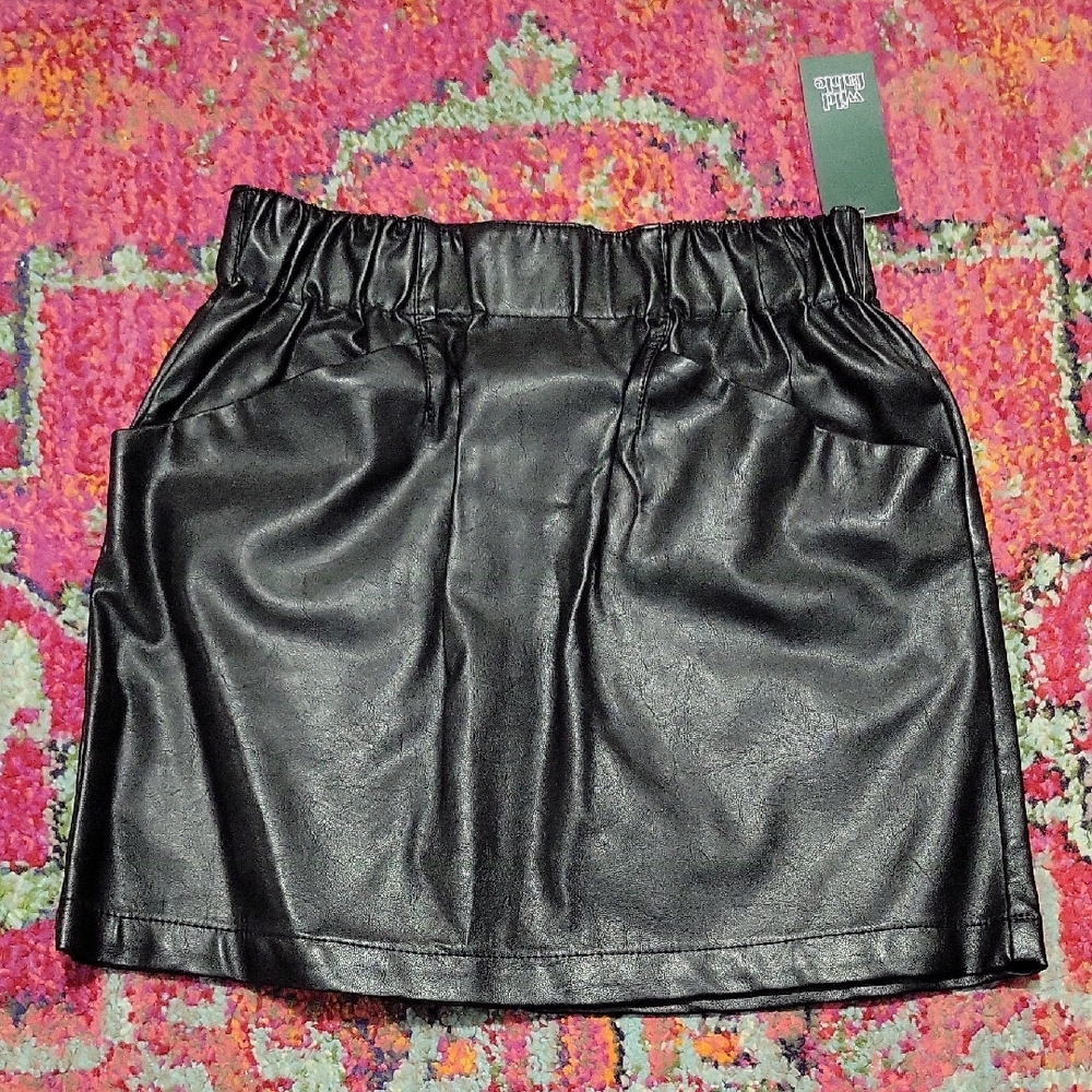 Wild Fable Target Faux Leather Mini Skirt | Size Small